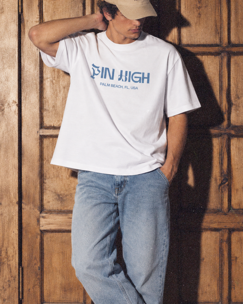 Pin High White Oversized T-Shirt