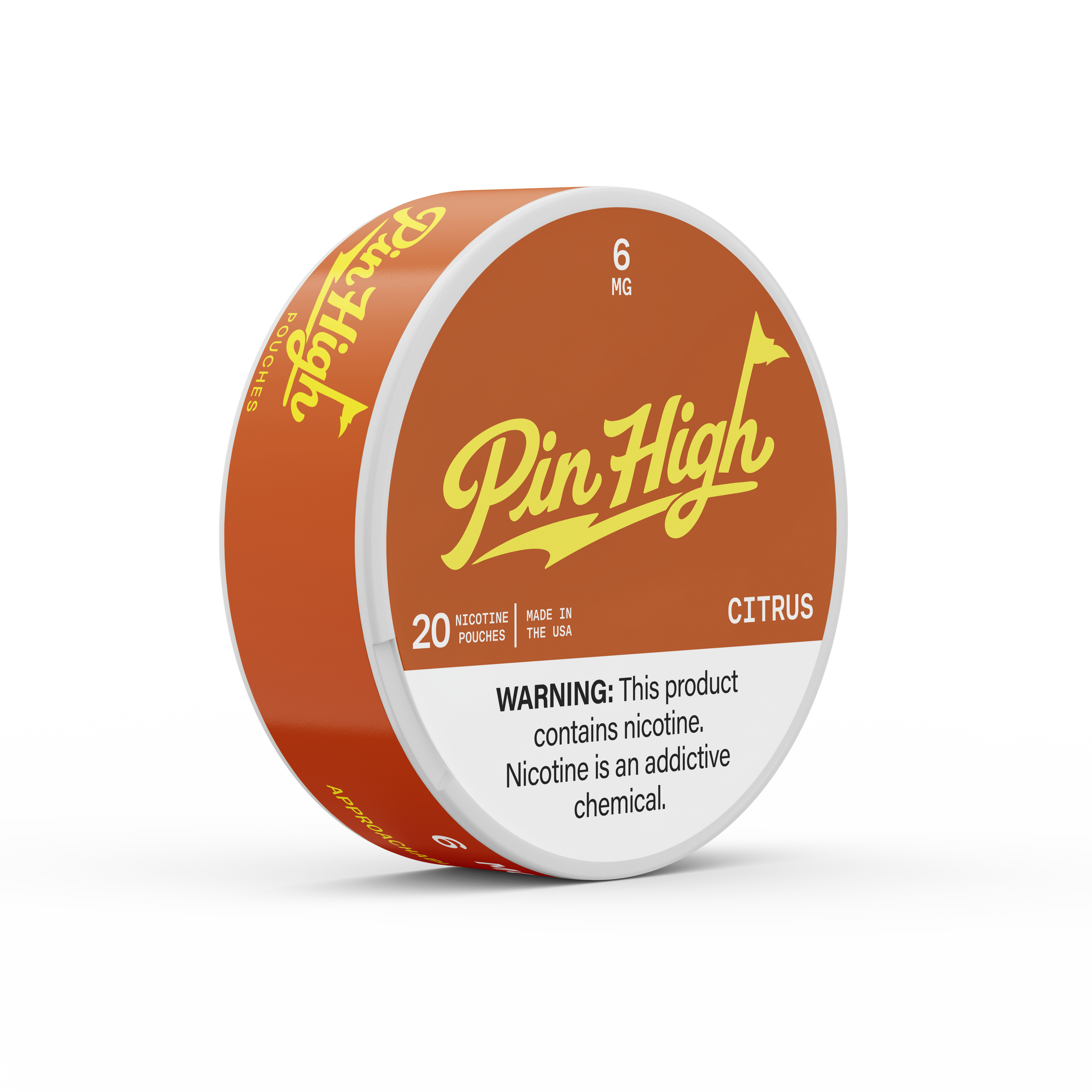 Citrus Nicotine Pouches Pin High Pouches