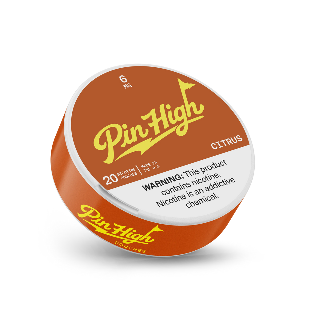 Citrus Nicotine Pouches Pin High Pouches