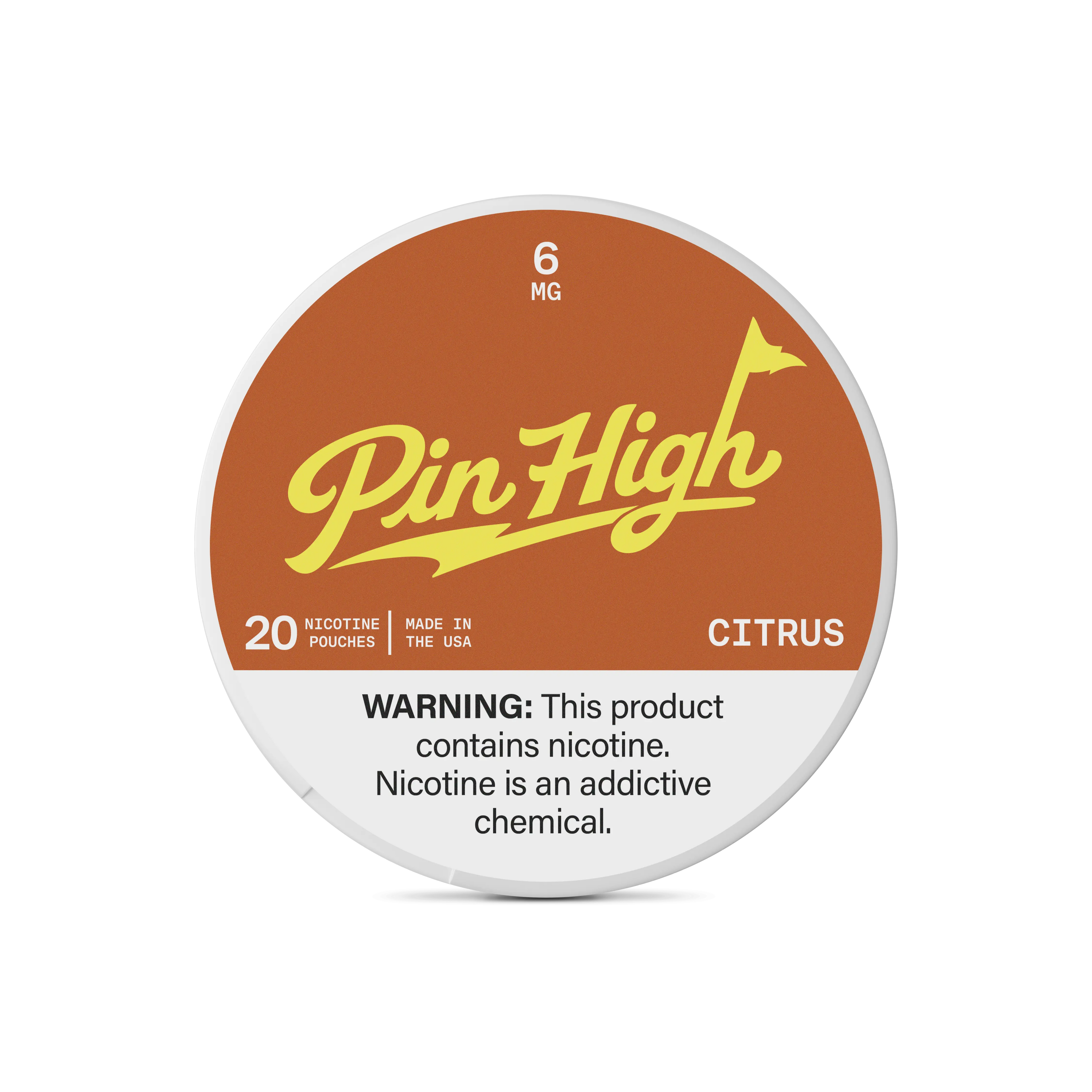 Citrus Nicotine Pouches Pin High Pouches