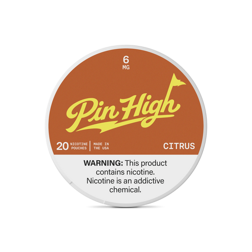 Citrus Nicotine Pouches Pin High Pouches