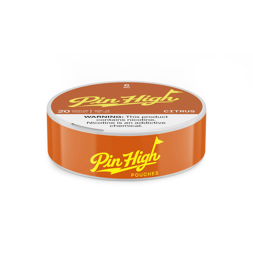 Citrus Nicotine Pouches Pin High Pouches