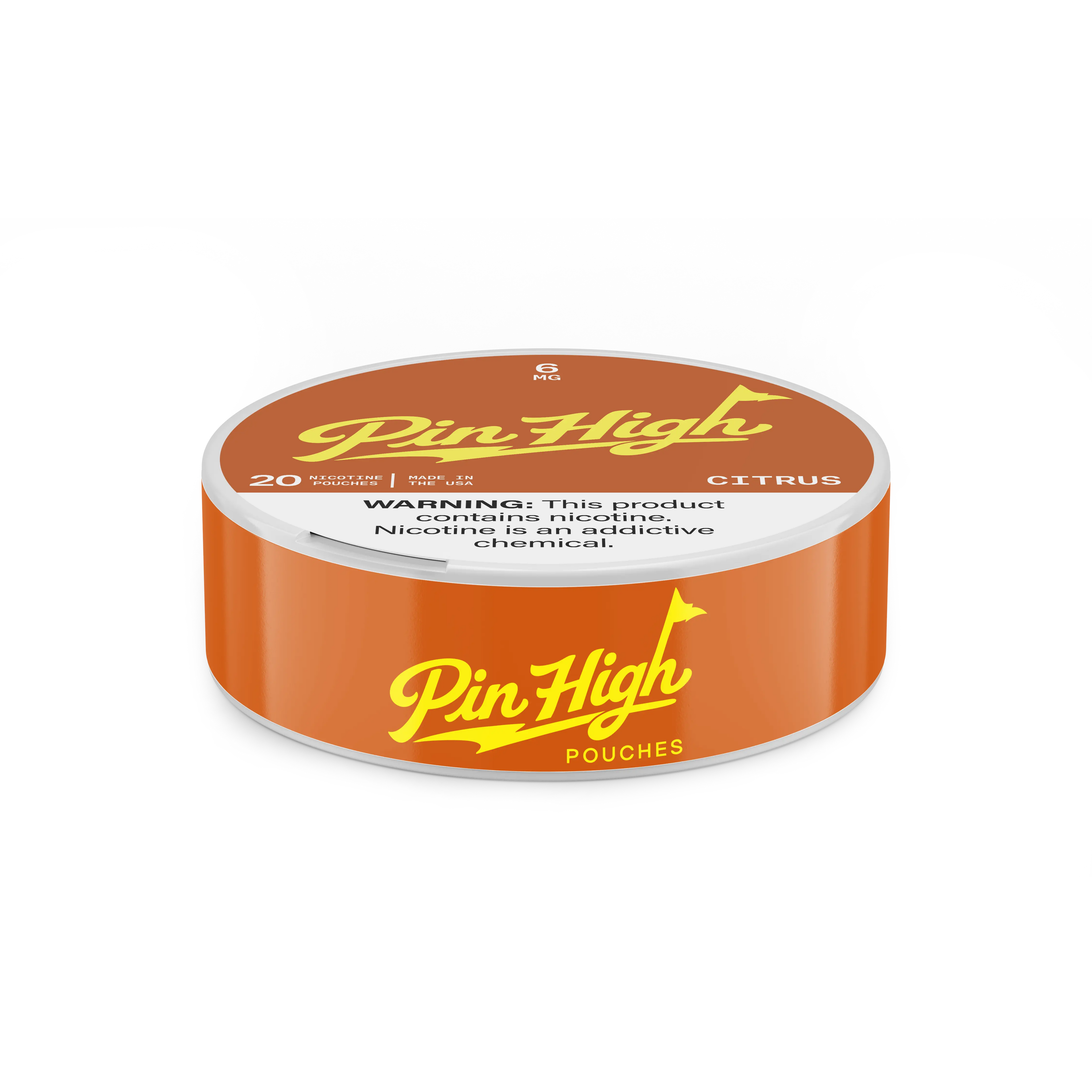 Citrus Nicotine Pouches Pin High Pouches