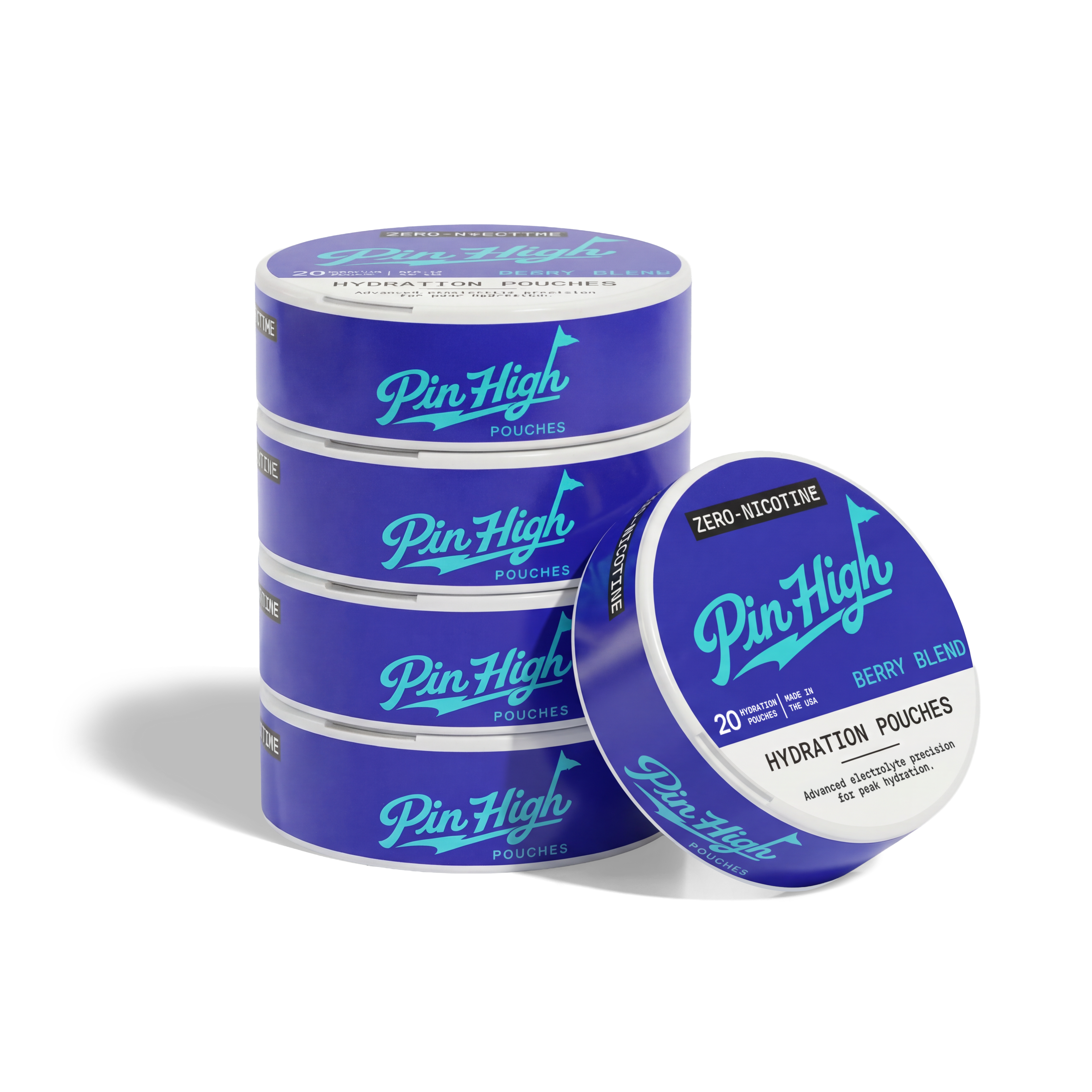 Zero-Nicotine Hydration Pouches Pin High Pouches